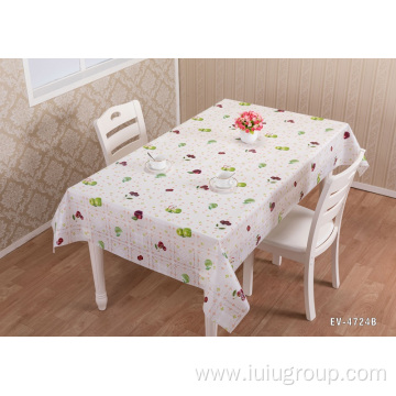 Restaurant Floral PEVA Luxury Tablecloth for Wedding Events